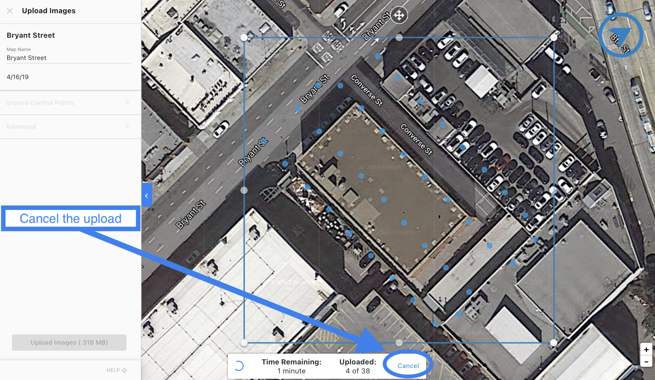 dronedeploy upload images