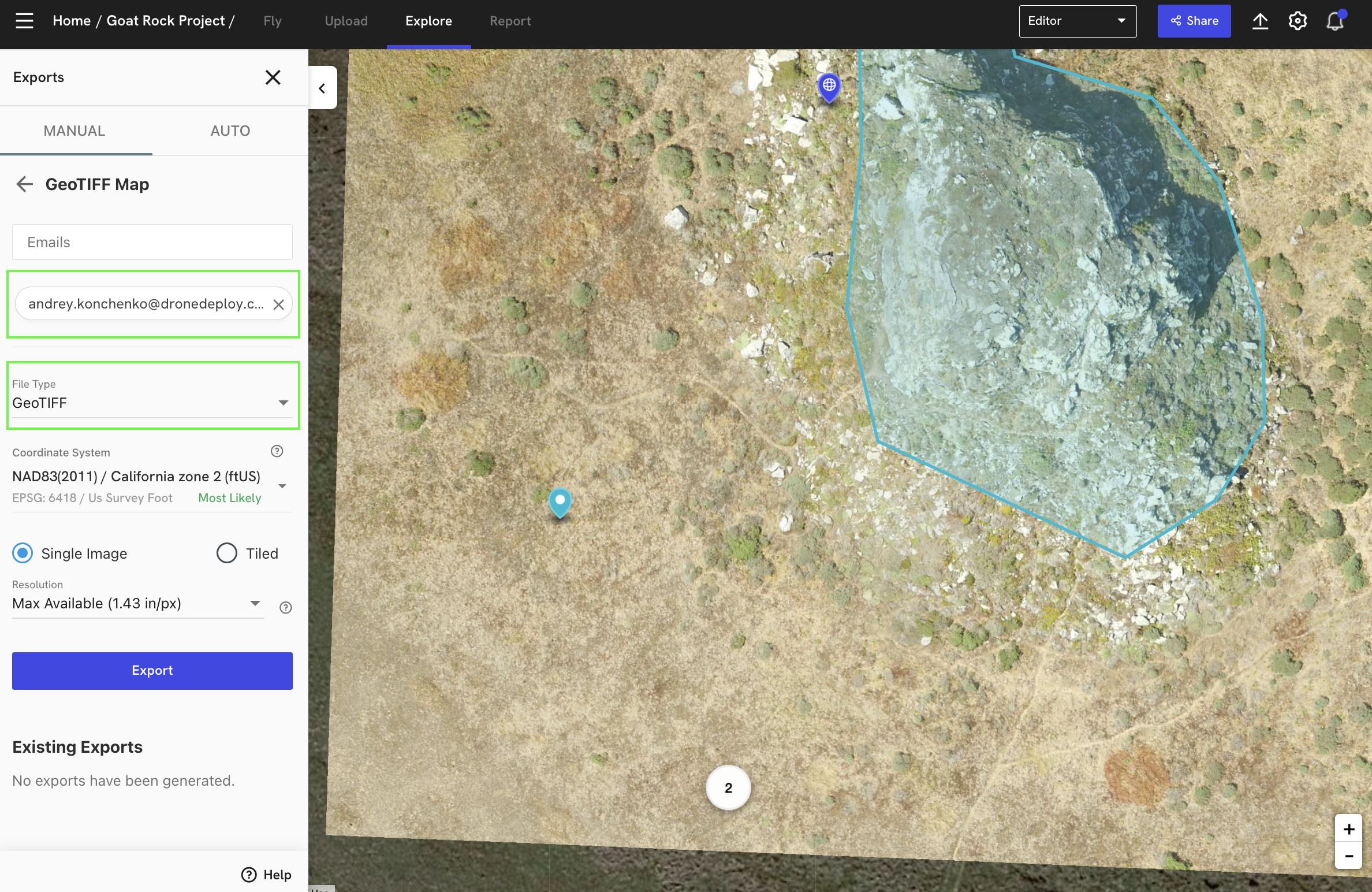 Dronedeploy on sale live map