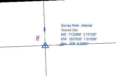 A screenshot of a survey point

Description automatically generated