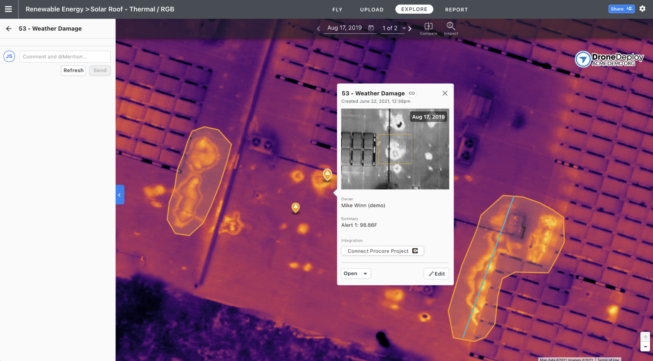 drone deploy thermal